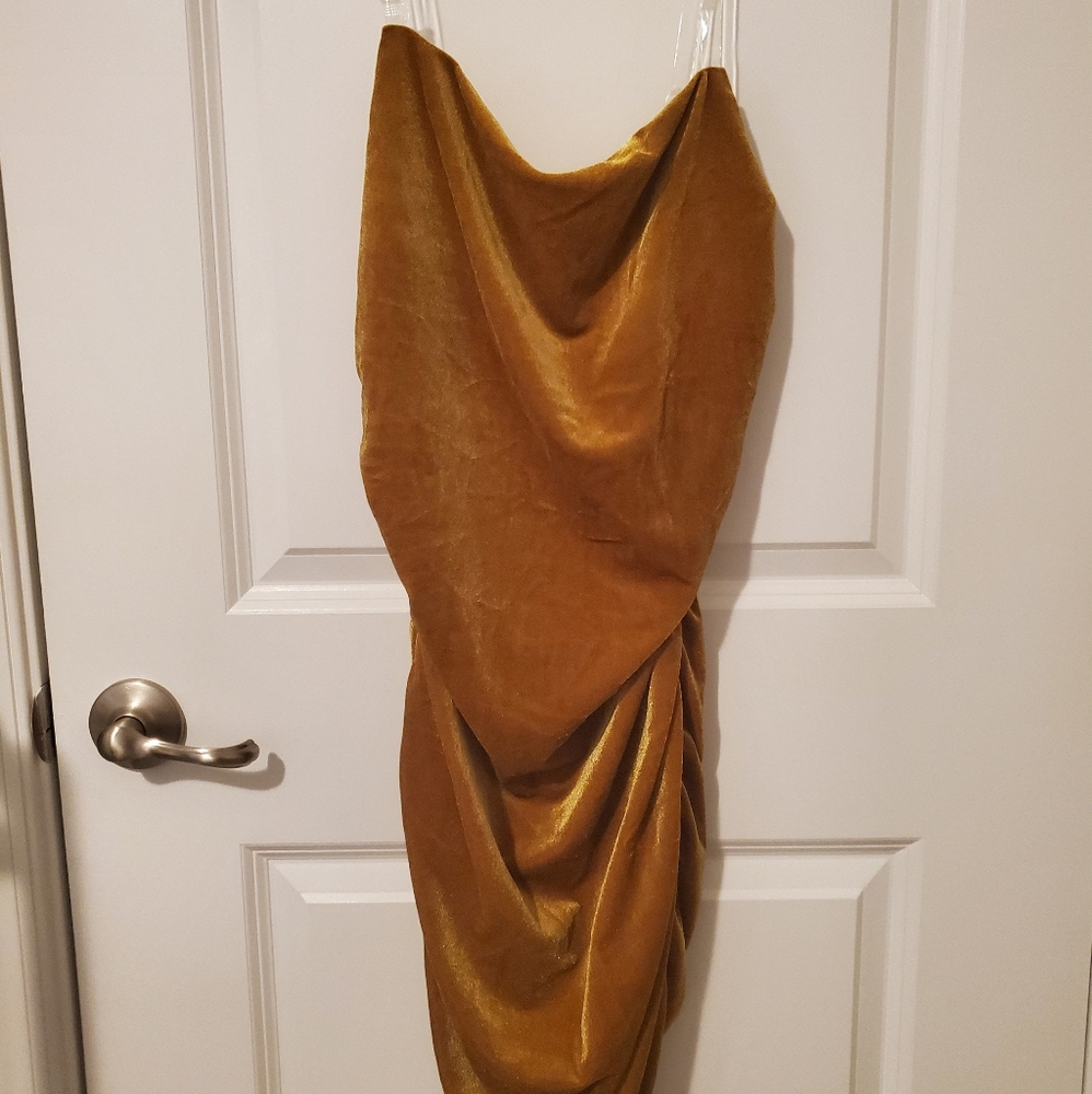 Gold Sweetheart Dress